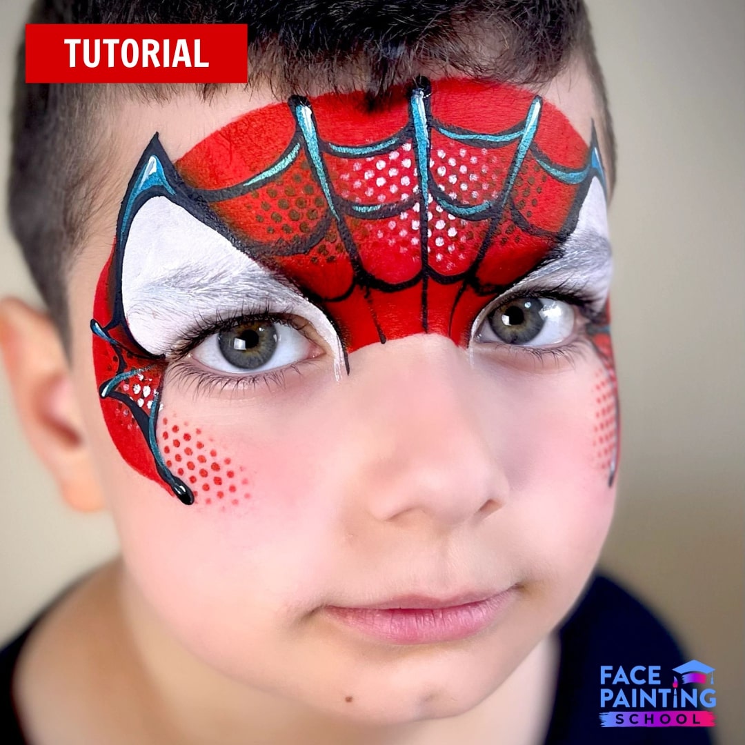 Fast & Easy Spiderman Face Paint Step-by-Step Tutorial